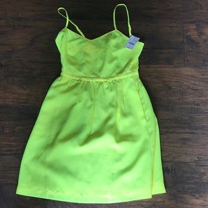 Neon Yellow Sundress JCREW